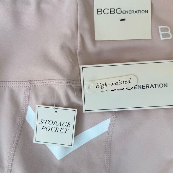 BCBGeneration Pink Bike Shorts Sleek Fit - Picture 5 of 11